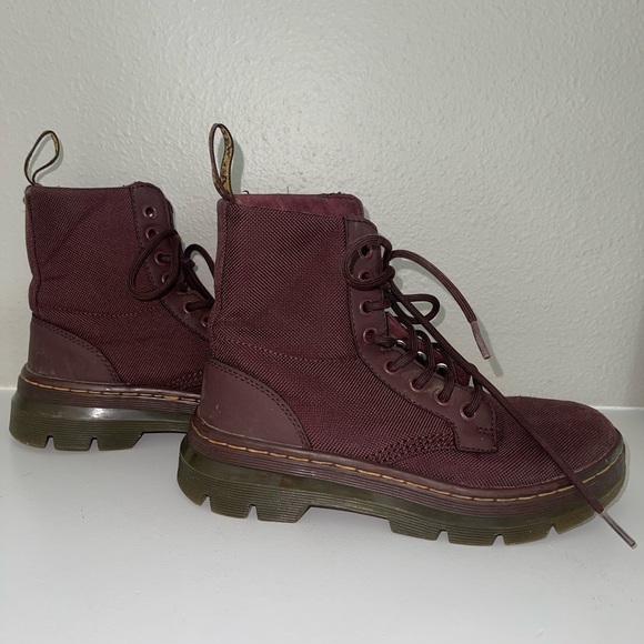 DR. MARTENS combs burgundy, boots man 4. Ladies 5 - Picture 8 of 15